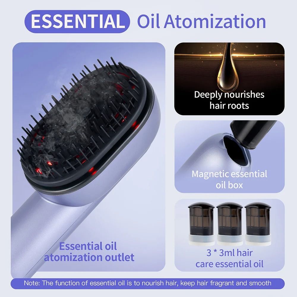 Hair Care Spray Massage Comb With Scalp Vibration And Atomizing Oil Applicator 3