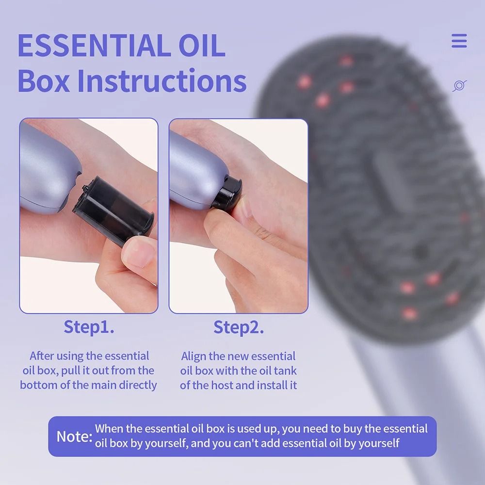 Hair Care Spray Massage Comb With Scalp Vibration And Atomizing Oil Applicator 4
