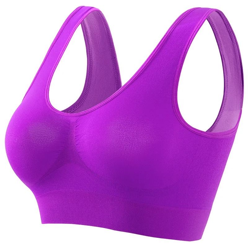 Women Sports Bra Seamless Large Size Yoga Vest With Removable Pads 4