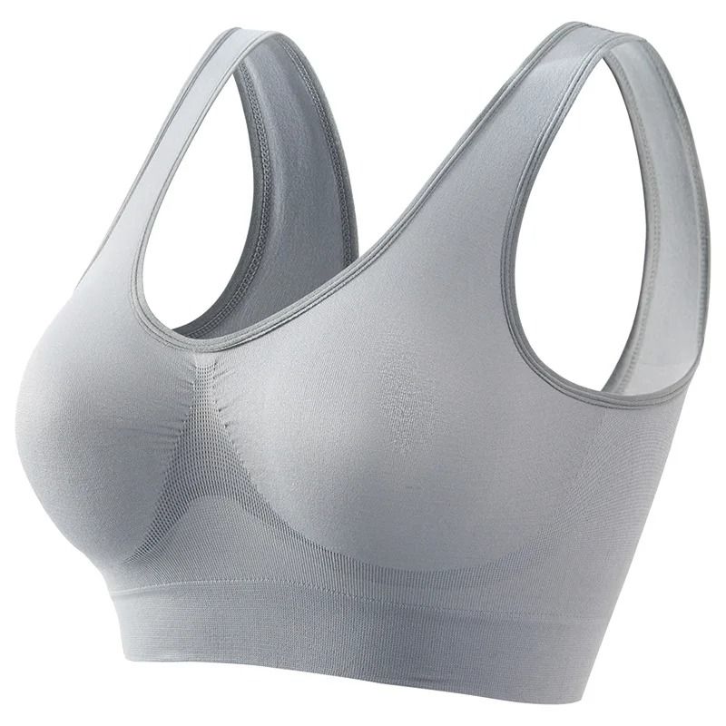 Women Sports Bra Seamless Large Size Yoga Vest With Removable Pads 10