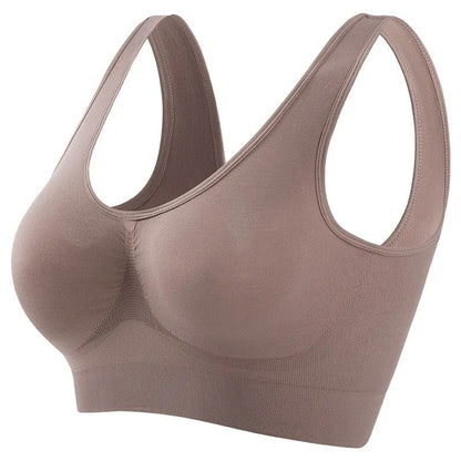 Women Sports Bra Seamless Large Size Yoga Vest With Removable Pads 11