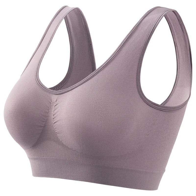 Women Sports Bra Seamless Large Size Yoga Vest With Removable Pads 12