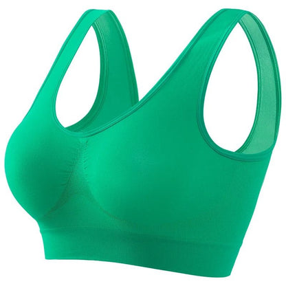 Women Sports Bra Seamless Large Size Yoga Vest With Removable Pads 15