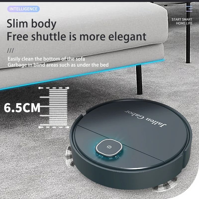 3 in 1 Smart Mini Sweeping Robot with Vacuum and Mopping Function for Efficient Home Cleaning