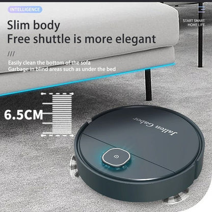 3 in 1 Smart Mini Sweeping Robot with Vacuum and Mopping Function for Efficient Home Cleaning