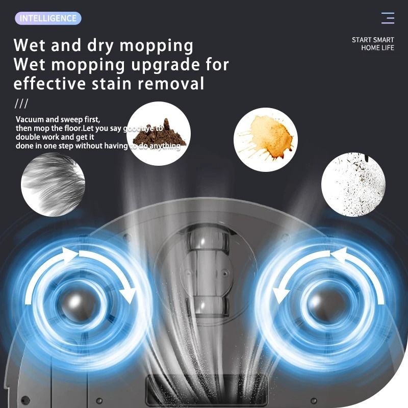 3 In 1 Smart Mini Sweeping Robot With Vacuum And Mopping Function For Efficient Home Cleaning 2