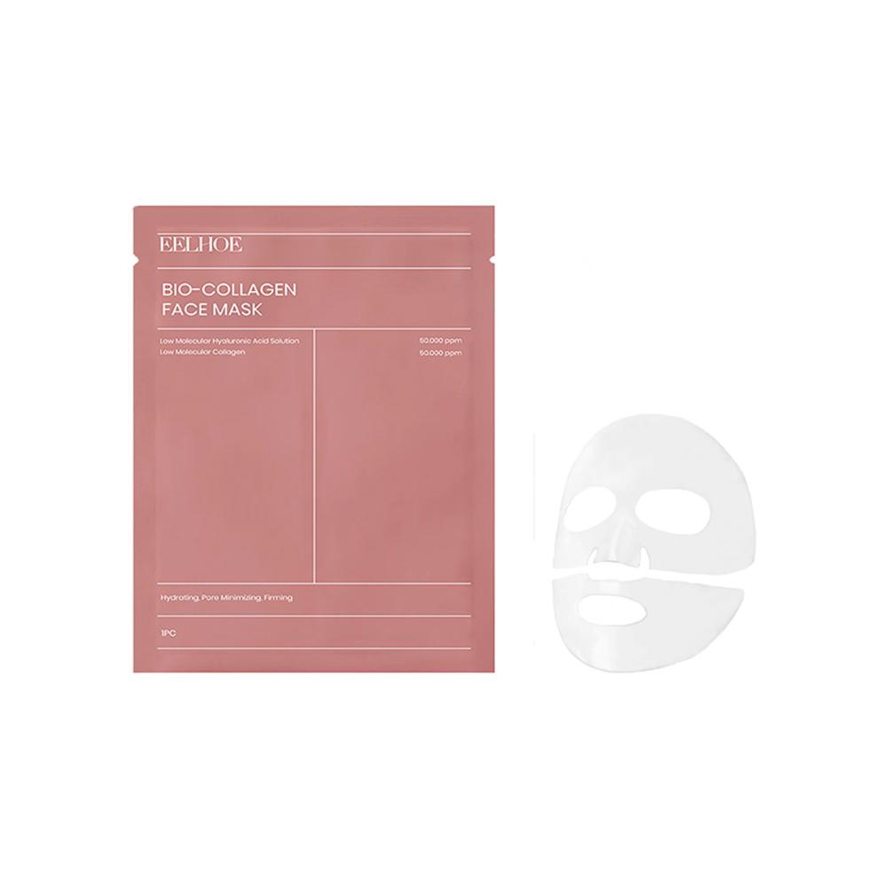 1/5/10PCs Bio Collagen Face Mask Deep Hydrating Overnight Mask for Wrinkle Reduction, Pore Shrinking & Brightening Skin