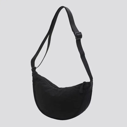 Vintage Simple Design Ladies Nylon Messenger Bag Small Shoulder Hobo Purse For Women  Girls 12