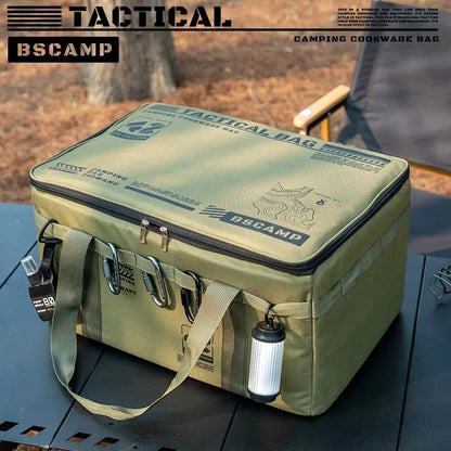 30 to 42 Liter Insulated Folding Camping Storage Bag with Divider
