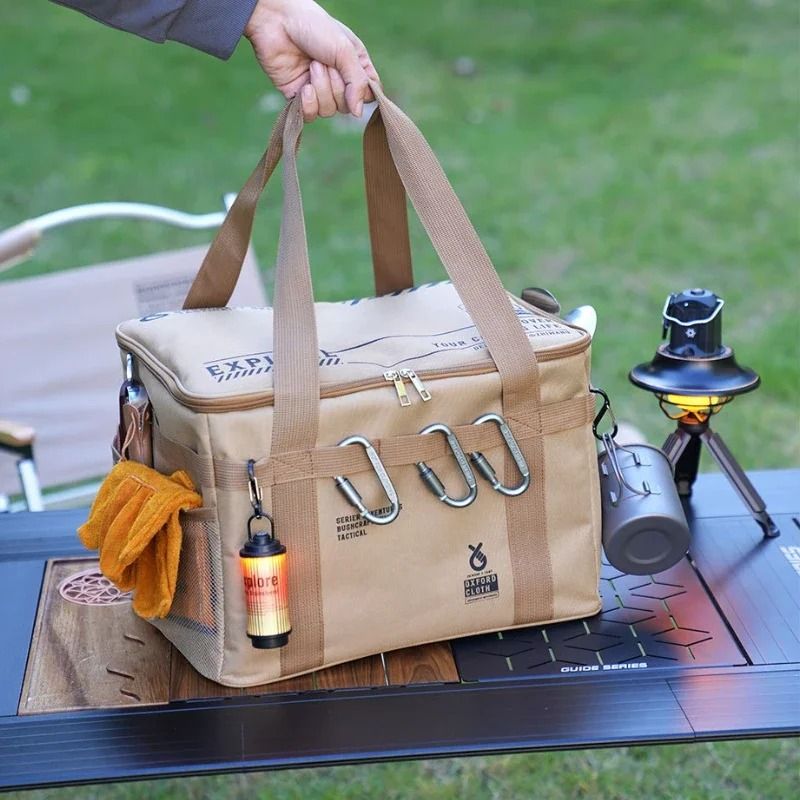 30 To 42 Liter Insulated Folding Camping Storage Bag With Divider 4