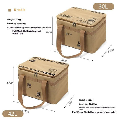 30 To 42 Liter Insulated Folding Camping Storage Bag With Divider 6