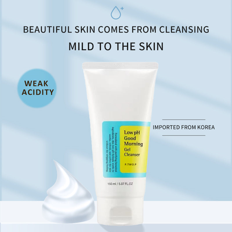 PTWOP Low pH 150ml Facial Cleanser – Gentle Oil Control, Moisturizing Face Wash for Whitening & Exfoliating, Deep Remove