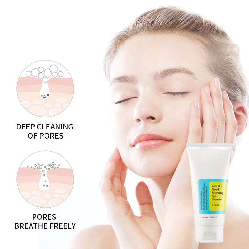 PTWOP Low pH 150ml Facial Cleanser – Gentle Oil Control, Moisturizing Face Wash for Whitening & Exfoliating, Deep Remove