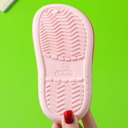 Kids Lightweight Beach Sandals, Breathable Summer Garden Clogs for Boys & Girls, Cute Cartoon Slip-On Baby Slippers