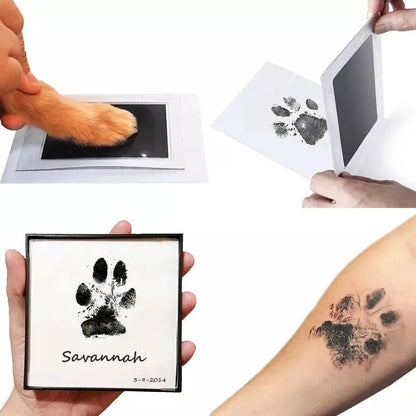 Paw Print Clean Touch Ink Pad Safe Inkless DIY Nose  Pawprint Impression Kit For Dogs  Cats Perfect 1