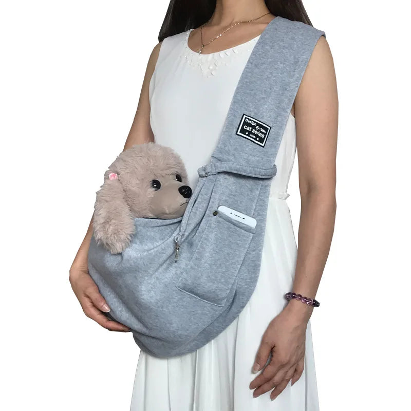 Comfortable Dog Bag – Pet Crossbody Shoulder Bag for Outdoor Travel, Portable Cat & Puppy Sling Carrier – Hands-Free Pet
