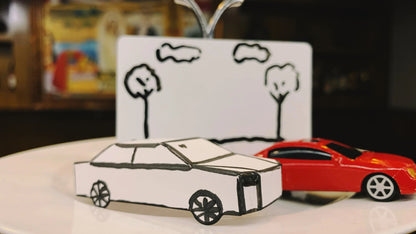Appearing Car Magic Trick By Hyde Ren Card To Paper To Real Car Illusion 3