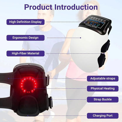 Electric Infrared Heating Knee Massager With Air Pressure Vibration 3