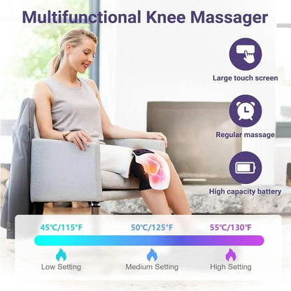 Electric Infrared Heating Knee Massager With Air Pressure Vibration 4