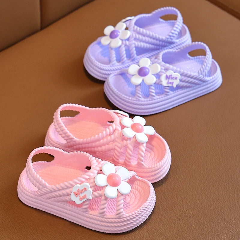 SoftSoled Baby Sandals AntiSlip Beach Shoes For Toddlers  Kids Summer Girls  Boys Bathroom Slippers 3
