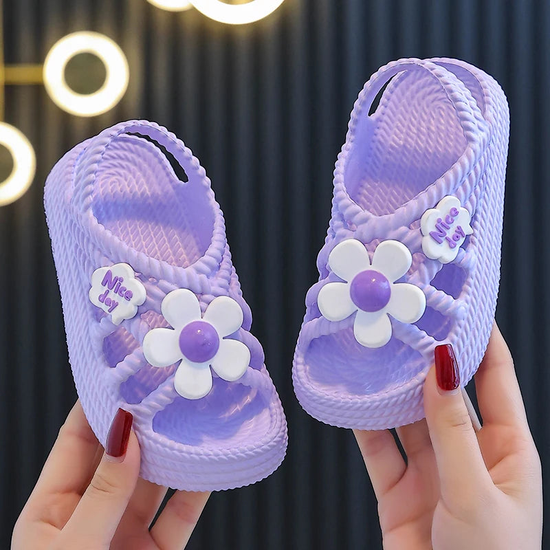 SoftSoled Baby Sandals AntiSlip Beach Shoes For Toddlers  Kids Summer Girls  Boys Bathroom Slippers 5