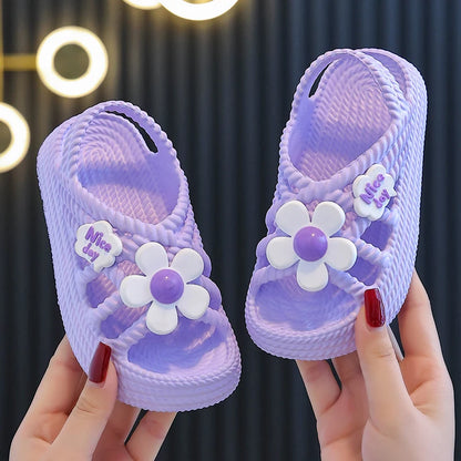 SoftSoled Baby Sandals AntiSlip Beach Shoes For Toddlers  Kids Summer Girls  Boys Bathroom Slippers 5