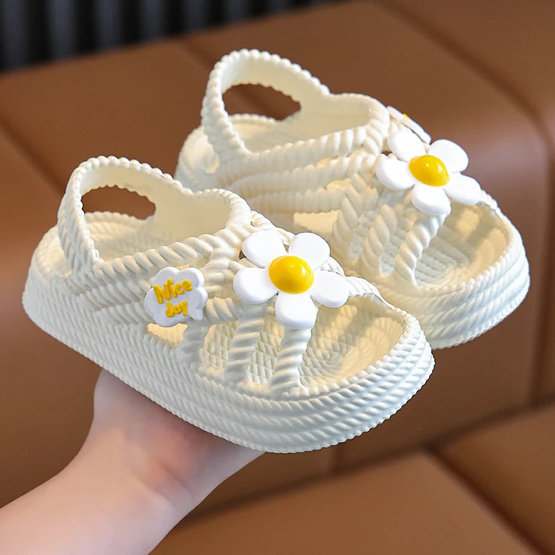 SoftSoled Baby Sandals AntiSlip Beach Shoes For Toddlers  Kids Summer Girls  Boys Bathroom Slippers 8