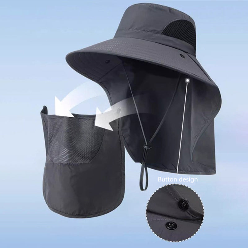 UV Protection Summer Sun Hat For Men  Women  Fishing Hunting Hiking  Camping Bucket Hat With Neck F 3