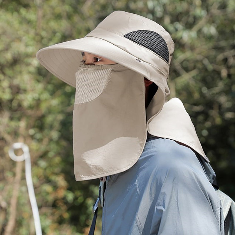 UV Protection Summer Sun Hat for Men & Women Fishing, Hunting, Hiking & Camping Bucket Hat with Neck Flap