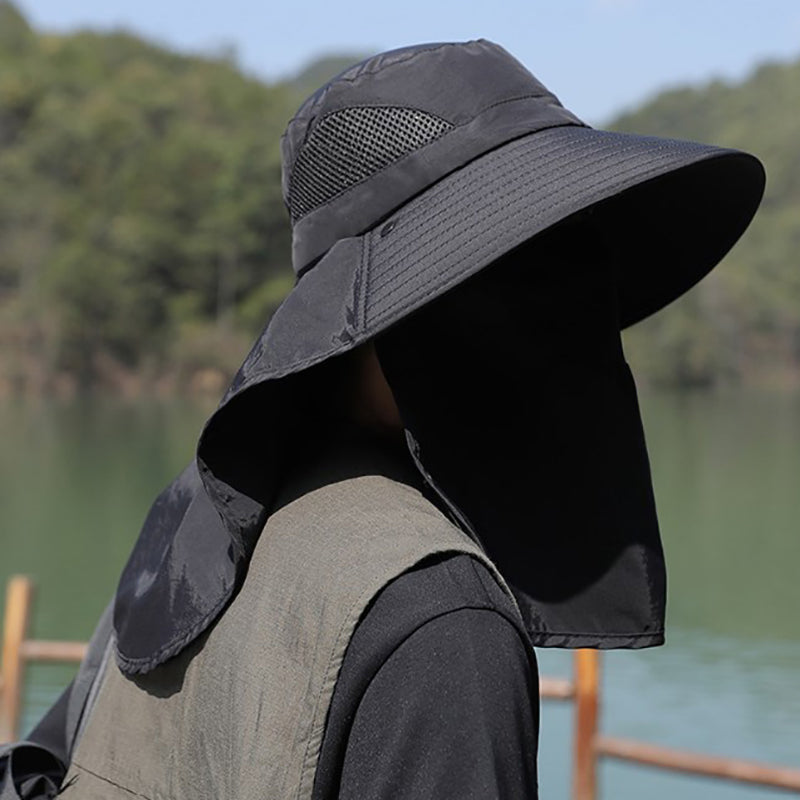 UV Protection Summer Sun Hat For Men  Women  Fishing Hunting Hiking  Camping Bucket Hat With Neck F 4