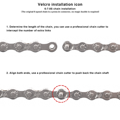 Bike Chain Wear Checker Tool Kit, Speed Repair Set with Chain Link Plier & Magic Buckle Breaker