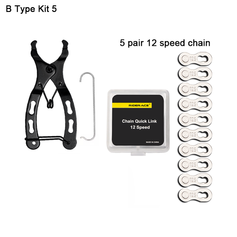 Bike Chain Wear Checker Tool Kit, Speed Repair Set with Chain Link Plier & Magic Buckle Breaker