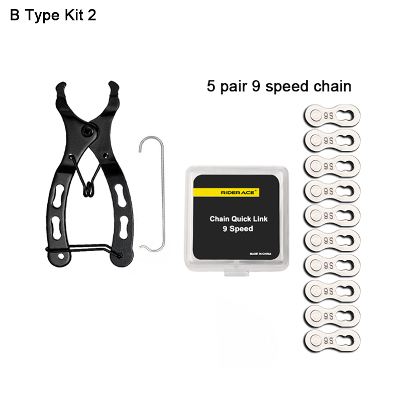 Bike Chain Wear Checker Tool Kit, Speed Repair Set with Chain Link Plier & Magic Buckle Breaker