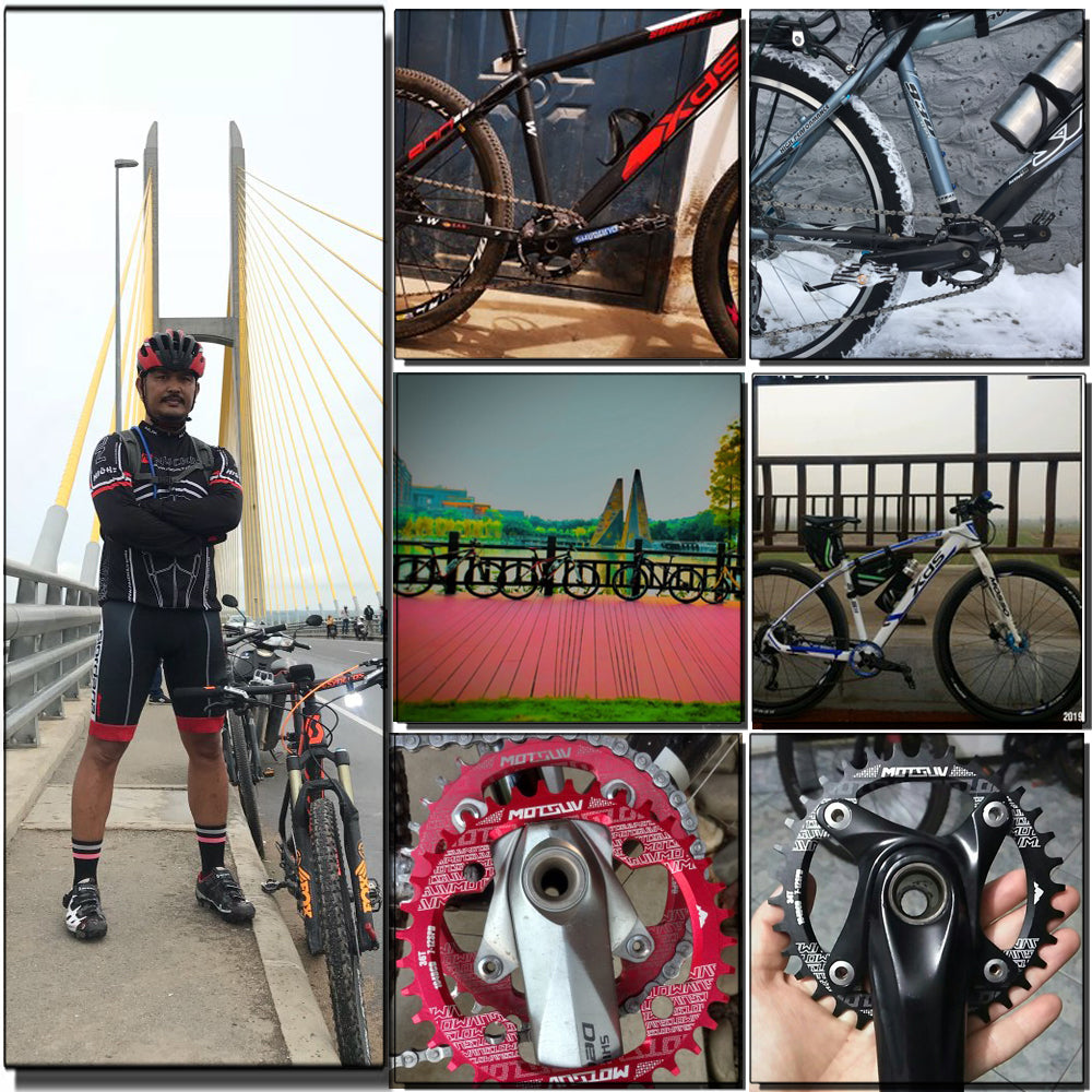 MTB Chainring, Round Narrow Wide Chainwheel, Single Crankset Plate for Mountain Bicycle Upgrade