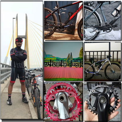 MTB Chainring, Round Narrow Wide Chainwheel, Single Crankset Plate for Mountain Bicycle Upgrade