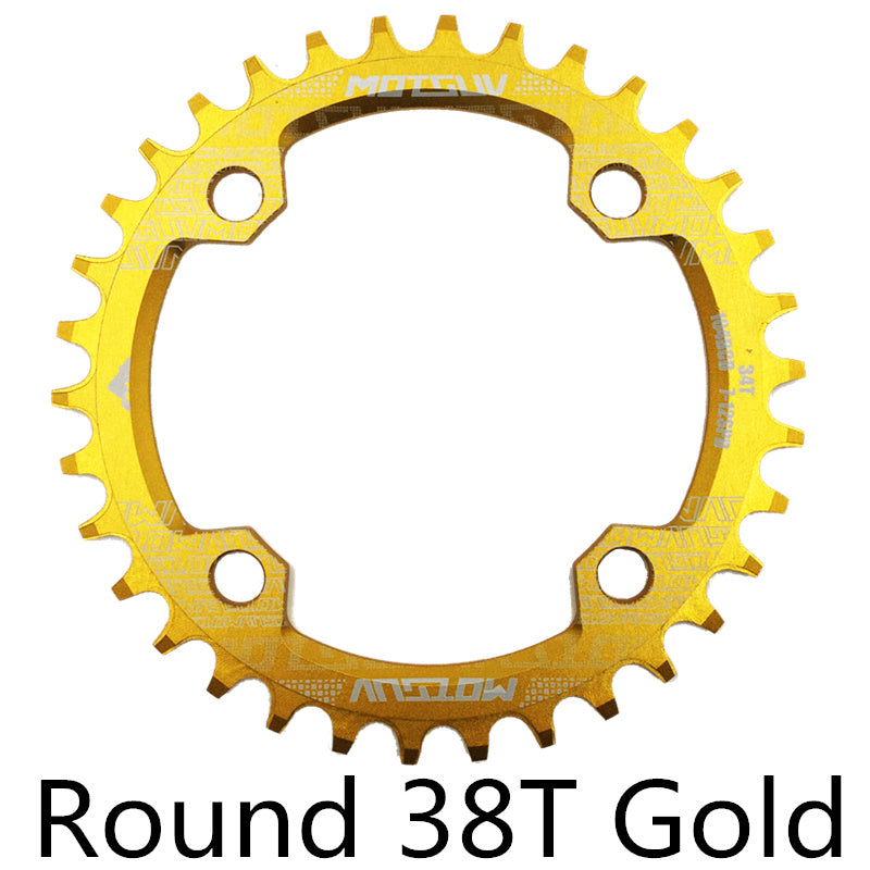 MTB Chainring, Round Narrow Wide Chainwheel, Single Crankset Plate for Mountain Bicycle Upgrade