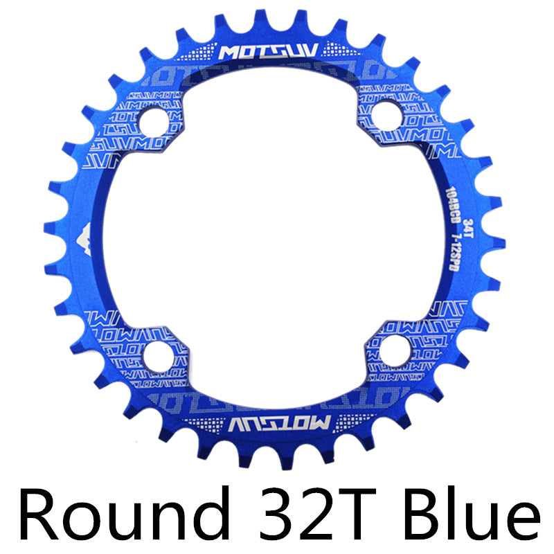 MTB Chainring, Round Narrow Wide Chainwheel, Single Crankset Plate for Mountain Bicycle Upgrade