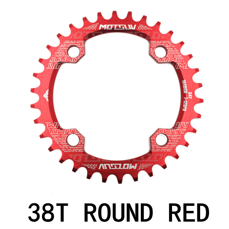 MTB Chainring, Round Narrow Wide Chainwheel, Single Crankset Plate for Mountain Bicycle Upgrade