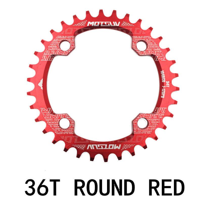 MTB Chainring, Round Narrow Wide Chainwheel, Single Crankset Plate for Mountain Bicycle Upgrade