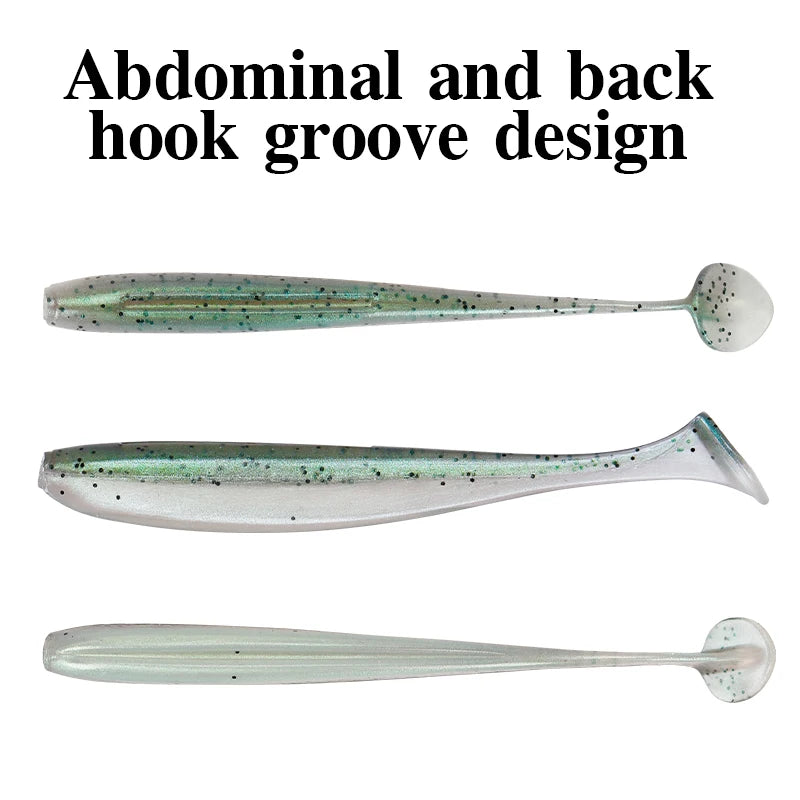 T Tail Worm Baits Easy Shiner Artificial Fishing Lures OdorEnhanced Bass Wobblers Swimbaits For Fre 2