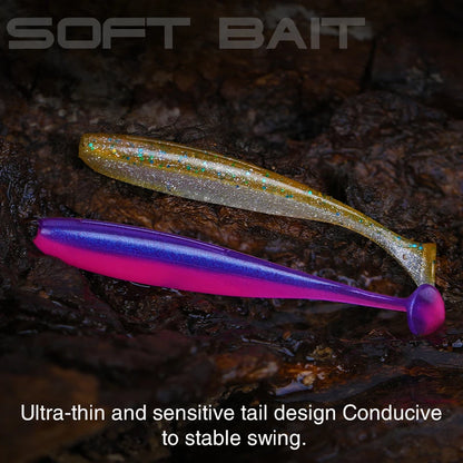 T Tail Worm Baits Easy Shiner Artificial Fishing Lures OdorEnhanced Bass Wobblers Swimbaits For Fre 3