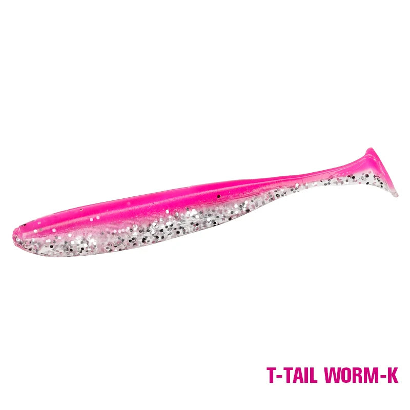 T Tail Worm Baits Easy Shiner Artificial Fishing Lures OdorEnhanced Bass Wobblers Swimbaits For Fre 7
