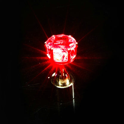 1 Pc Fashion Led Earring Glowing Crystal Stainless Ear Drop Light Up Ear Stud Party Luminous Neon M 6
