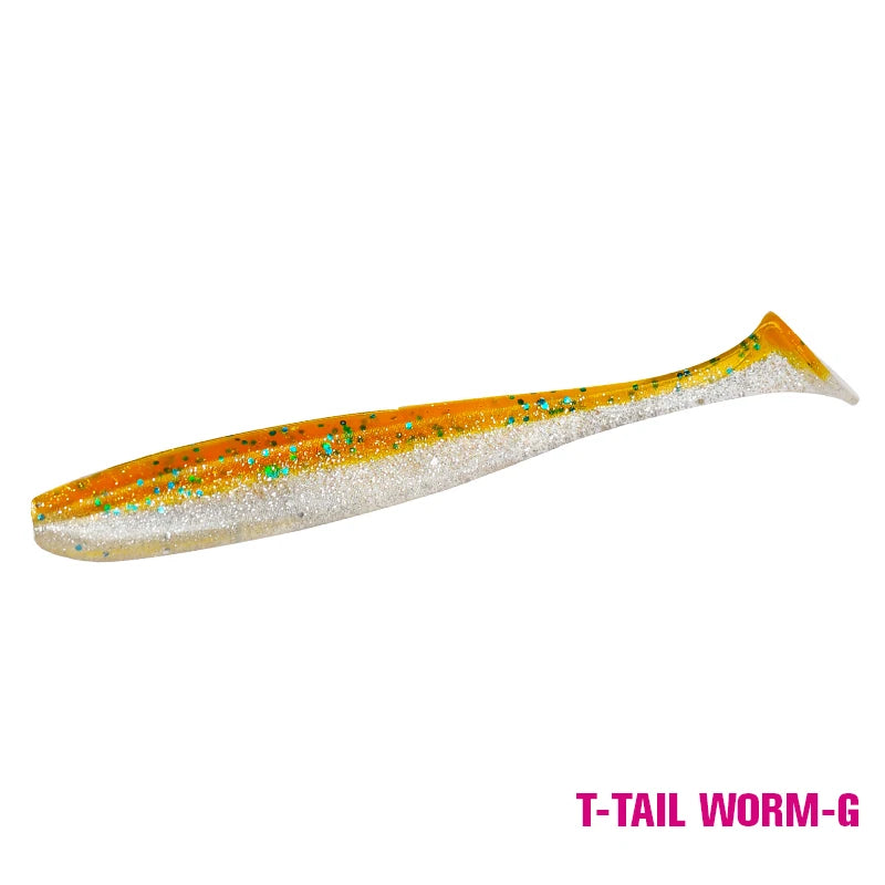 T Tail Worm Baits Easy Shiner Artificial Fishing Lures OdorEnhanced Bass Wobblers Swimbaits For Fre 11
