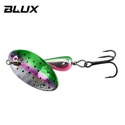 Metal Rotating Blade Spinner, Copper Brass Hard Spoon Lure for Trout & Freshwater Creek Fishing