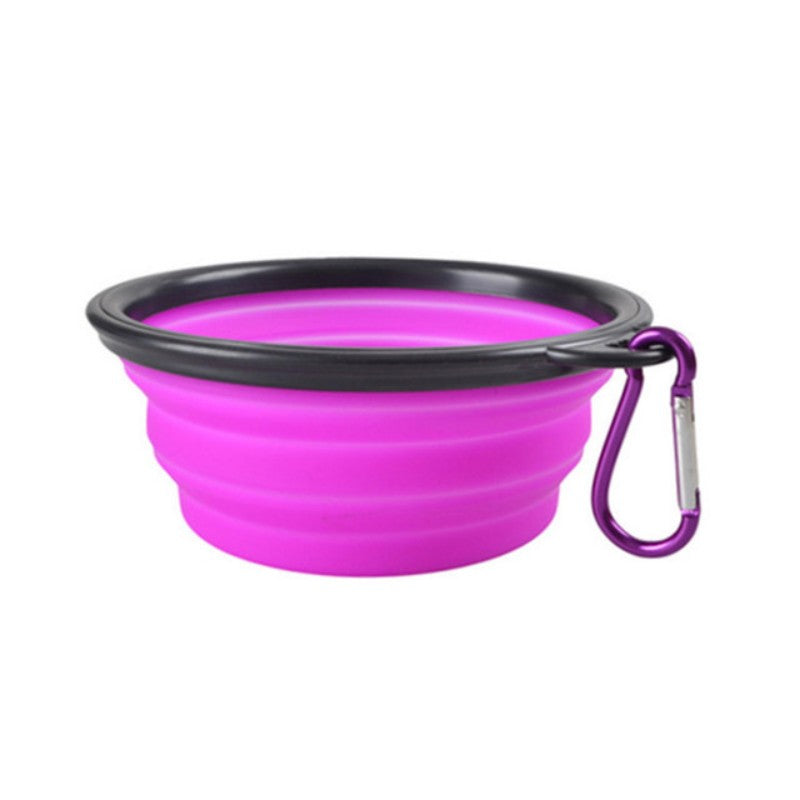 Portable Pet Food Bowl Durable TPR Bowl for Cats & Dogs | Collapsible Silicone Travel Bowl for Outdoor Water & Food