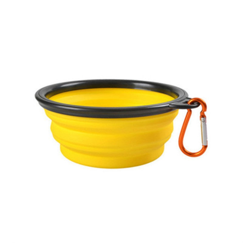 Portable Pet Food Bowl Durable TPR Bowl for Cats & Dogs | Collapsible Silicone Travel Bowl for Outdoor Water & Food