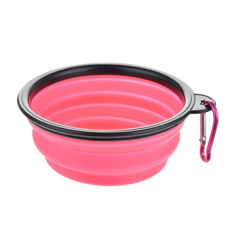 Portable Pet Food Bowl Durable TPR Bowl for Cats & Dogs | Collapsible Silicone Travel Bowl for Outdoor Water & Food