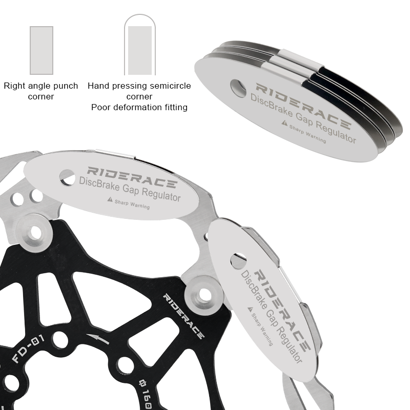 Bike Hydraulic Disc Brake Pads Adjusting Tool, Steel Caliper Mounting Alignment Tool for Mechanical & Hydraulic Brakes