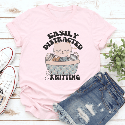 Easily Distracted By Knitting Tee